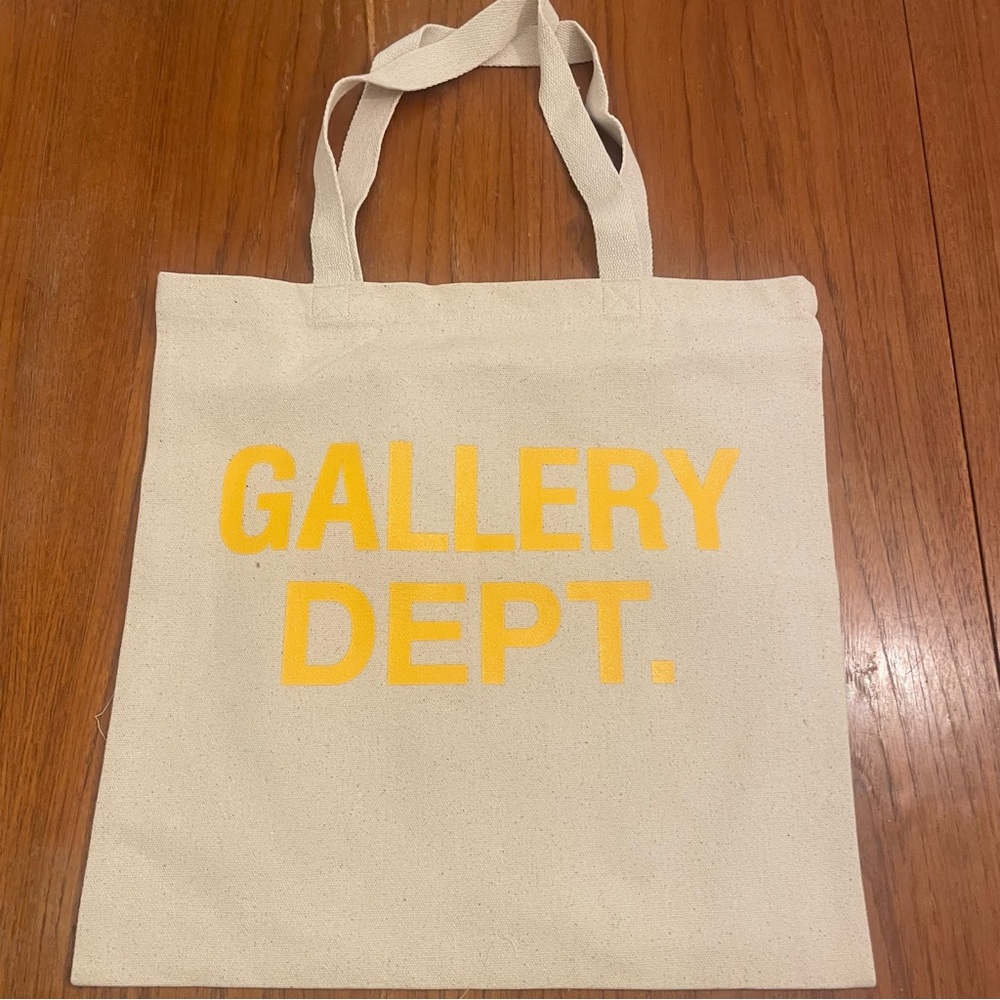 Brand new Gallery Dept. Canvas Tote Bag - Cream and Yellow